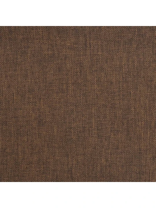 Otočné jídelní židle 2 ks hnědé textil