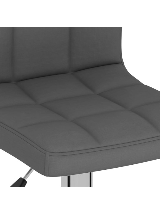 Barová židle tmavě šedá textil