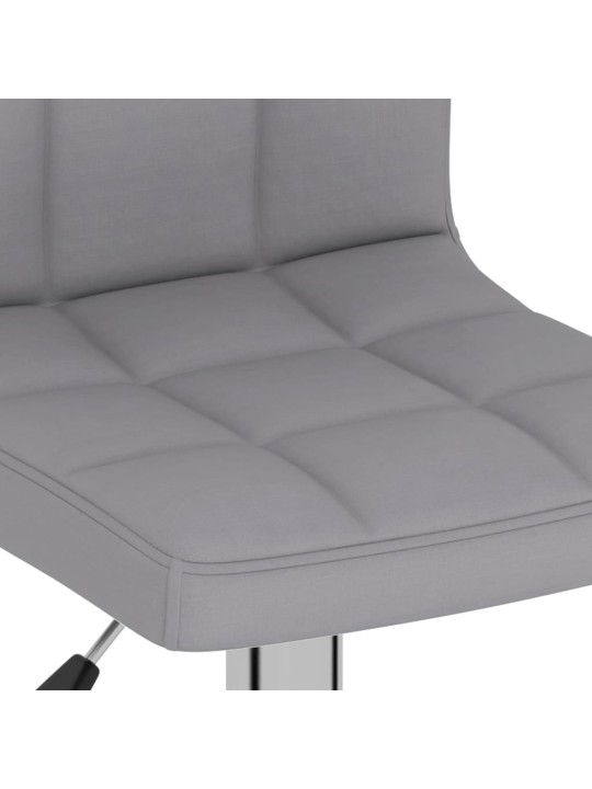 Barové židle 2 ks světle šedé textil