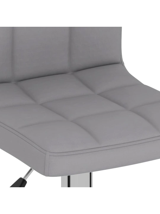 Barové židle 2 ks světle šedé textil