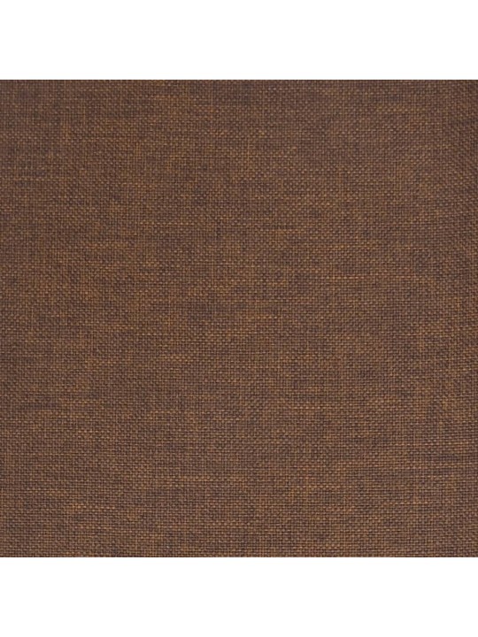 Barové židle 2 ks hnědé textil