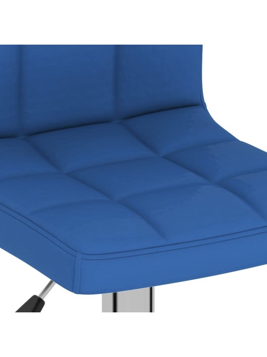 Barové židle 2 ks modré textil