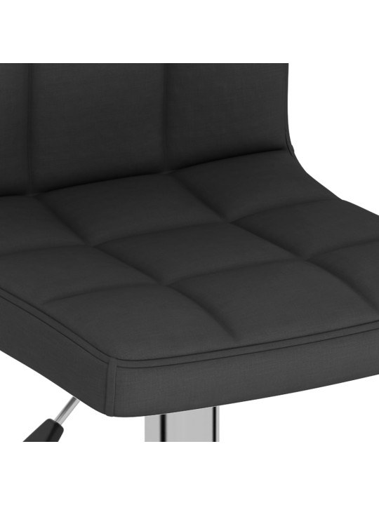 Barové židle 2 ks černé textil