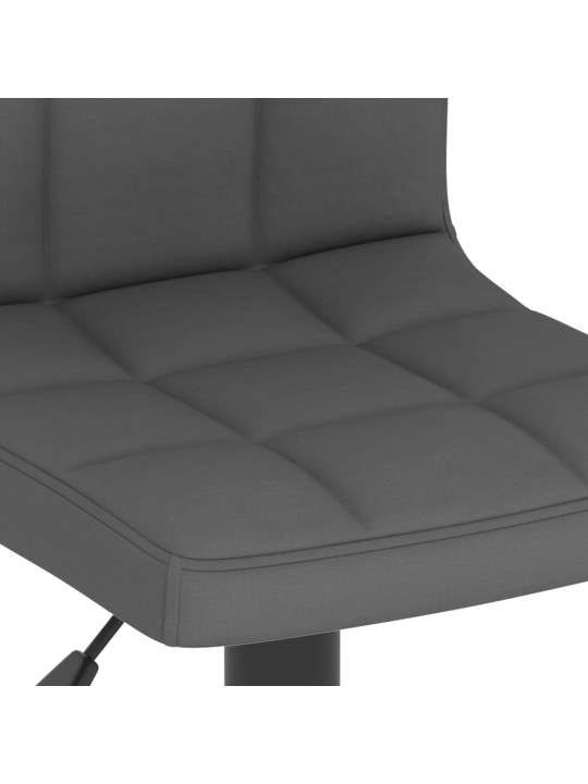 Barová židle tmavě šedá textil