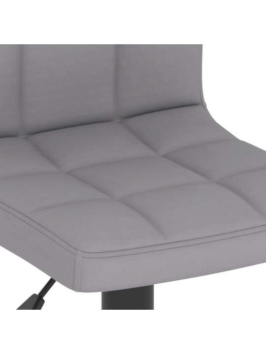 Barová židle světle šedá textil