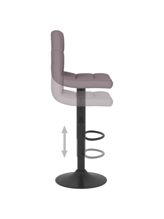Barová židle taupe textil
