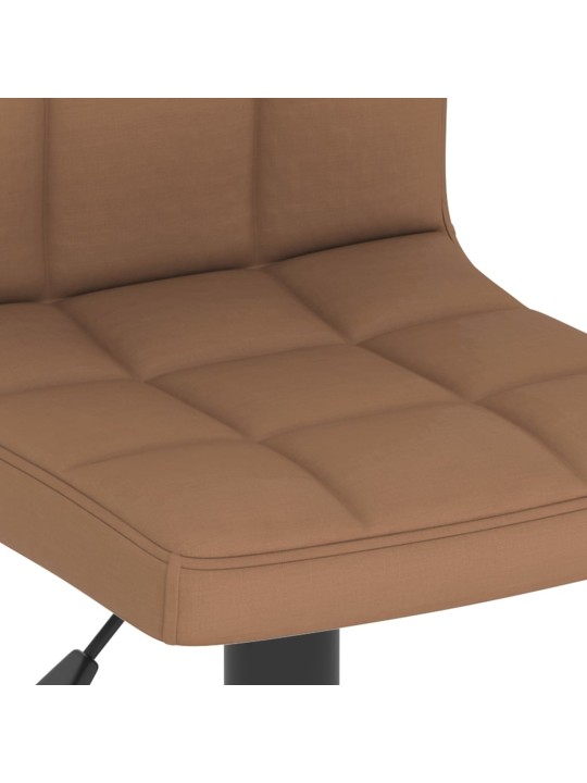 Barové židle 2 ks hnědé textil