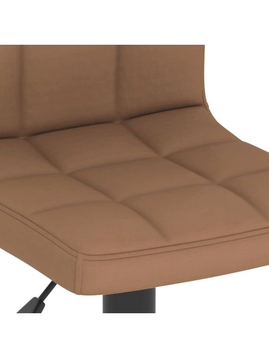 Barové židle 2 ks hnědé textil