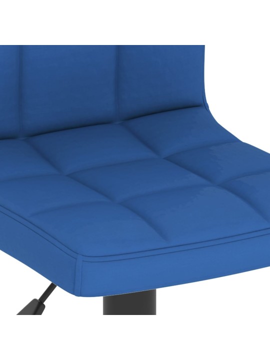 Barové židle 2 ks modré textil