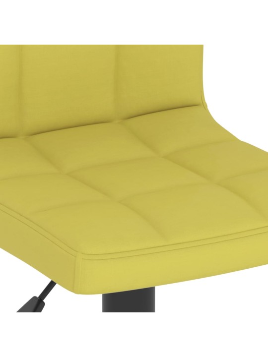 Barové židle 2 ks zelené textil