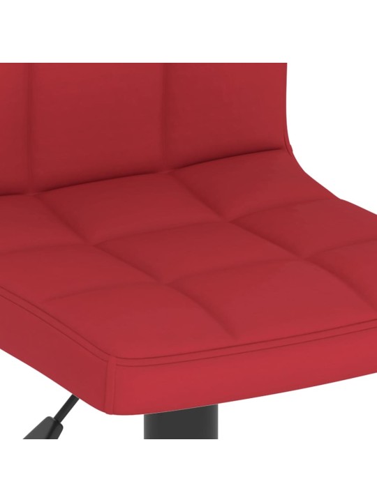 Barové židle 2 ks vínové textil