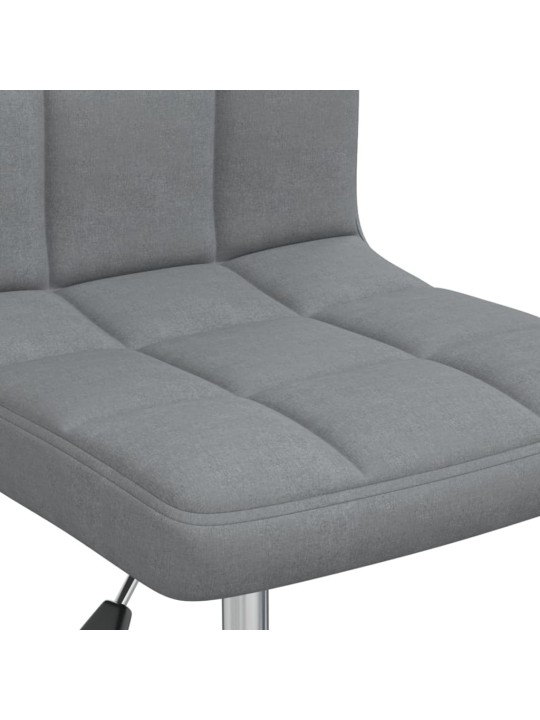 Otočná kancelářská židle světle šedá textil