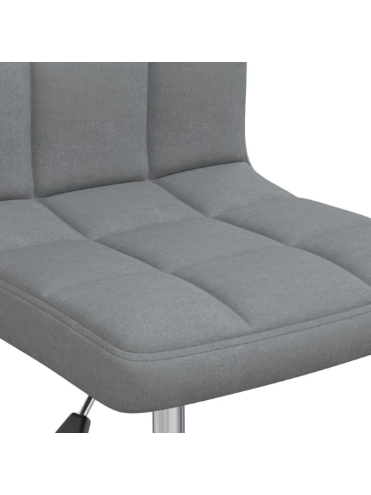 Otočná kancelářská židle světle šedá textil