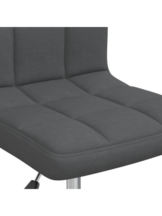 Otočná kancelářská židle tmavě šedá textil