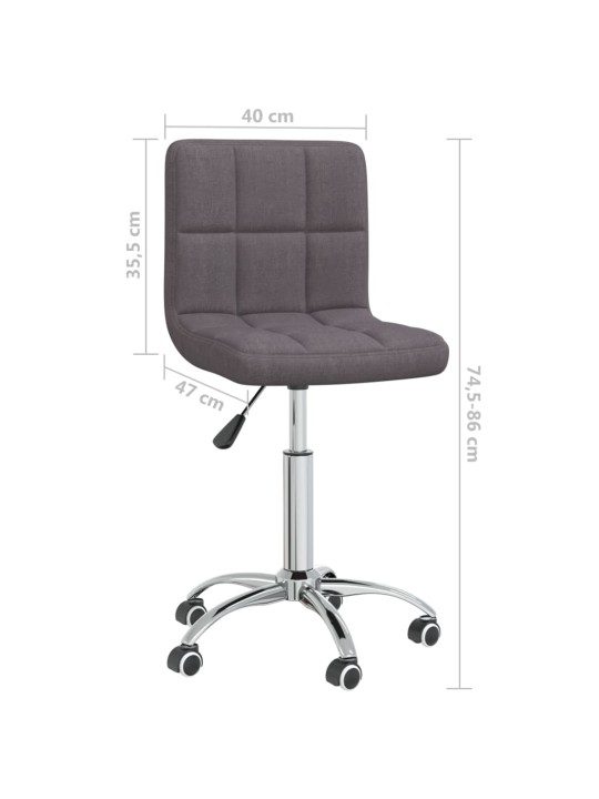 Otočná kancelářská židle taupe textil