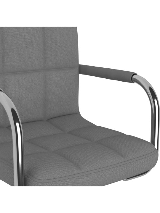 Barová židle světle šedá textil