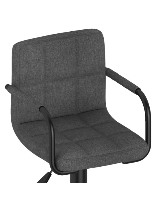 Barová židle tmavě šedá textil