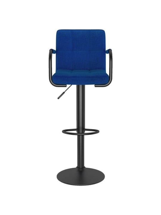 Barové židle 2 ks modré textil