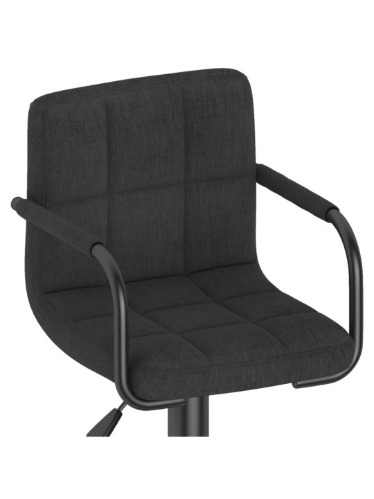 Barové židle 2 ks černé textil