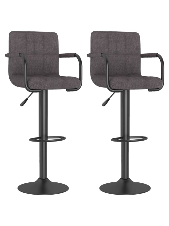 Barové židle 2 ks taupe textil