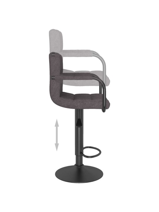 Barové židle 2 ks taupe textil