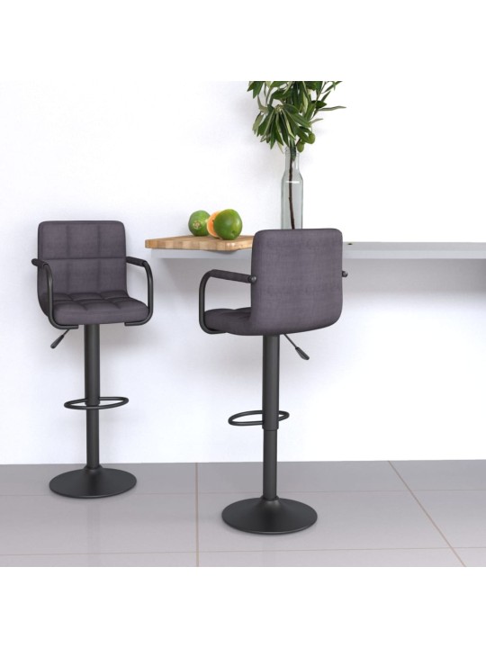 Barové židle 2 ks taupe textil