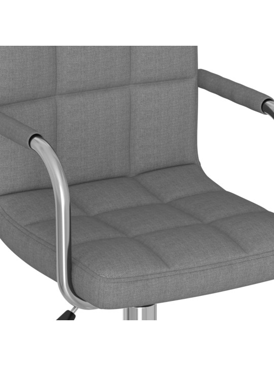 Otočná kancelářská židle světle šedá textil