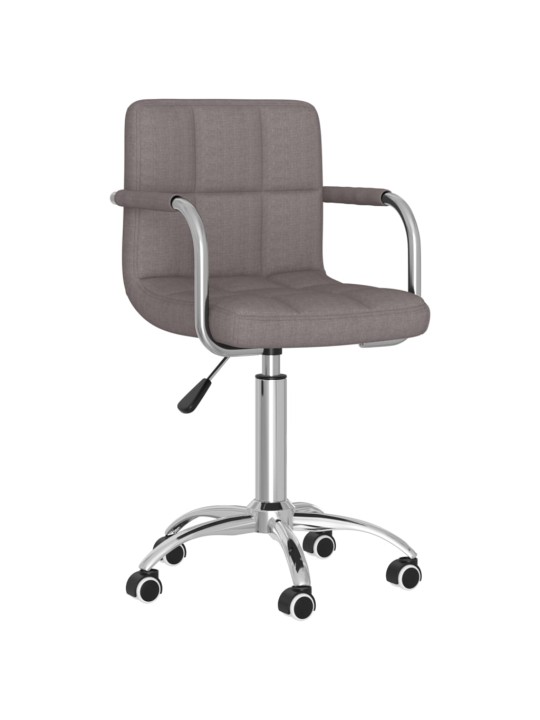 Otočná kancelářská židle taupe textil