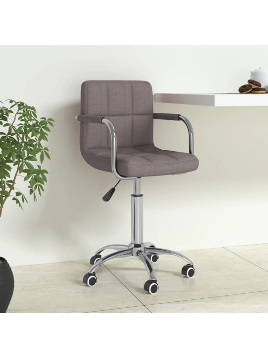 Otočná kancelářská židle taupe textil