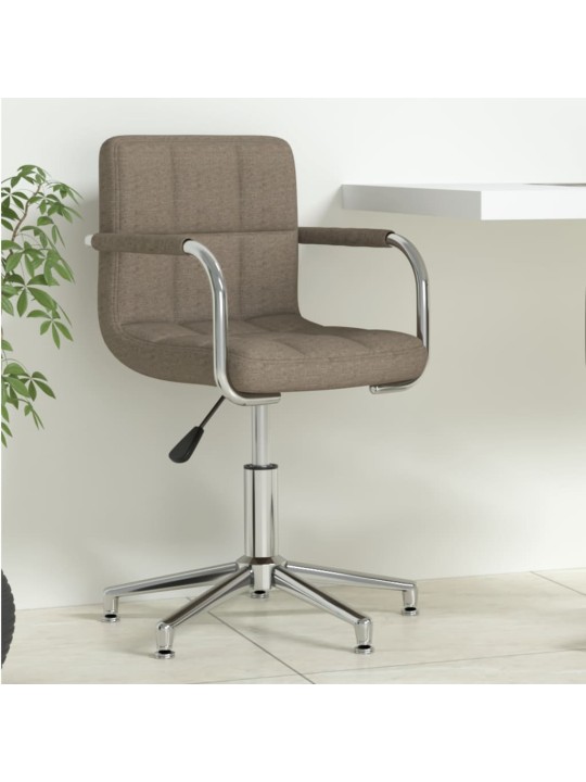 Otočná kancelářská židle taupe textil