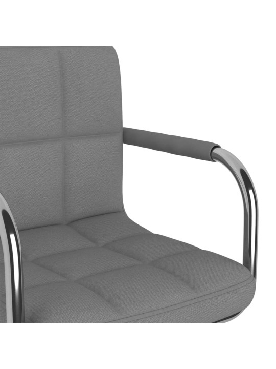 Otočná kancelářská židle světle šedá textil