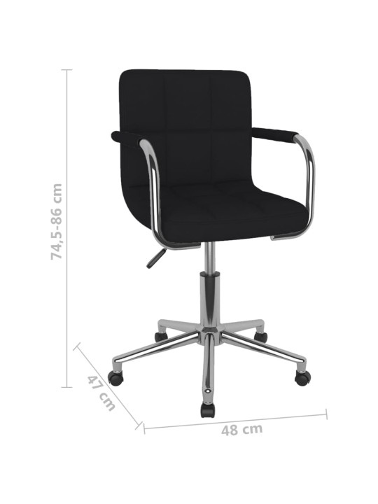 Otočná kancelářská židle černá textil