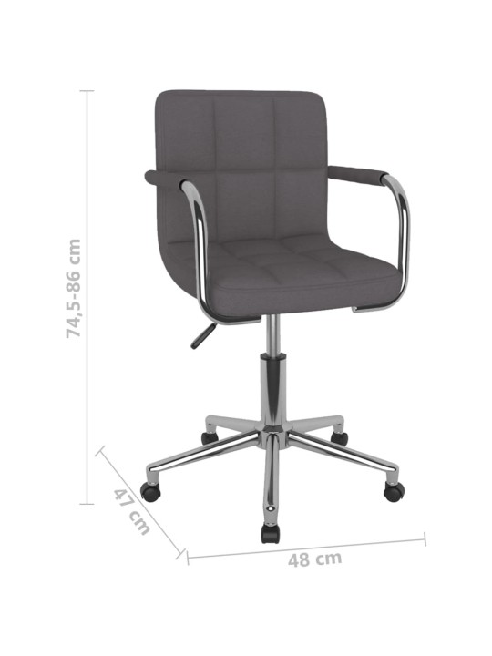 Otočná kancelářská židle taupe textil