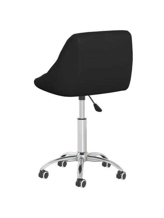 Otočné jídelní židle 2 ks černé umělá kůže