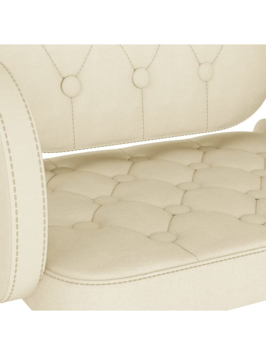 Barové židle 2 ks krémové textil
