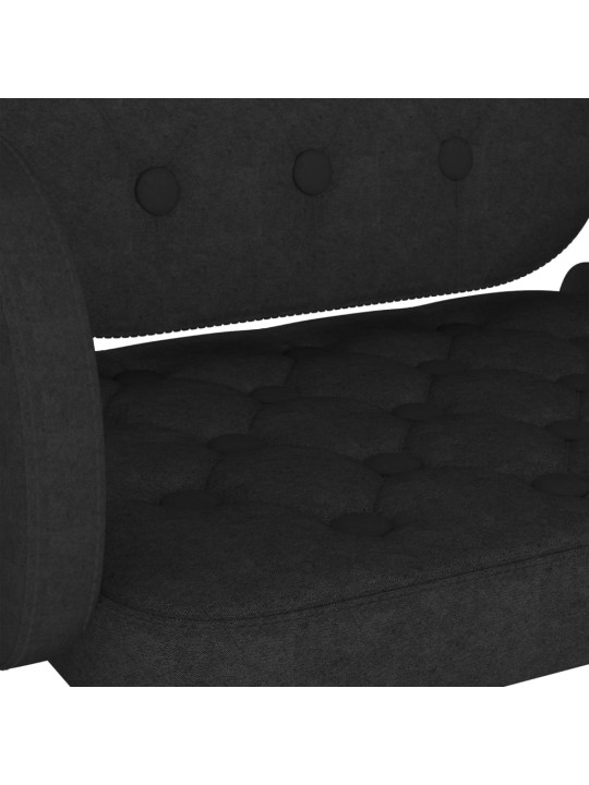 Barové židle 2 ks černé textil