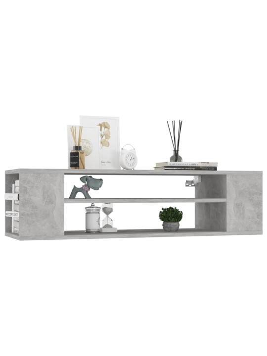 Závěsná TV skříňka betonově šedá 100 x 30 x 26,5 cm dřevotříska