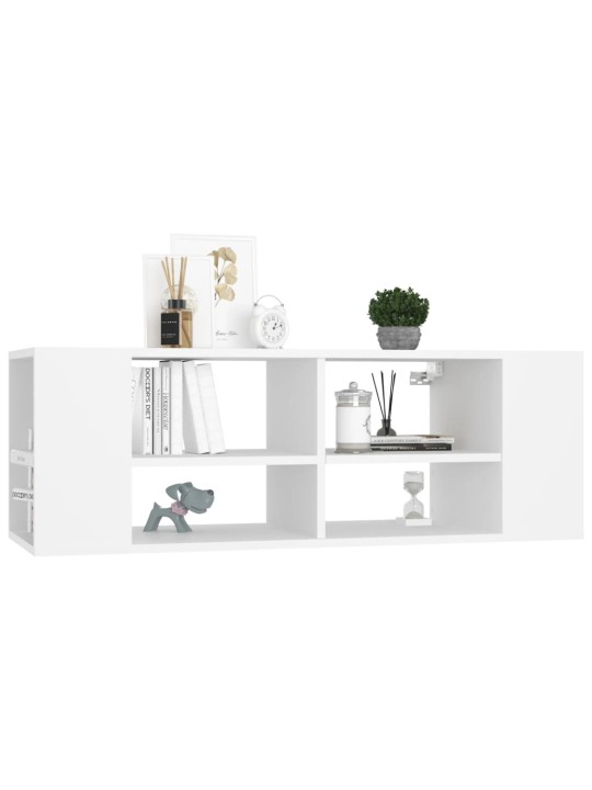 Nástěnná TV skříňka bílá 102 x 35 x 35 cm dřevotříska
