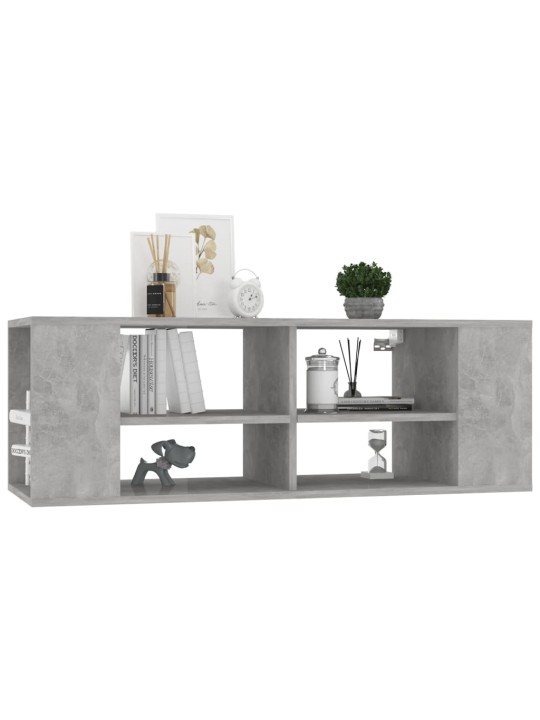Nástěnná tv skříňka betonově šedá 102 x 35 x 35 cm dřevotříska