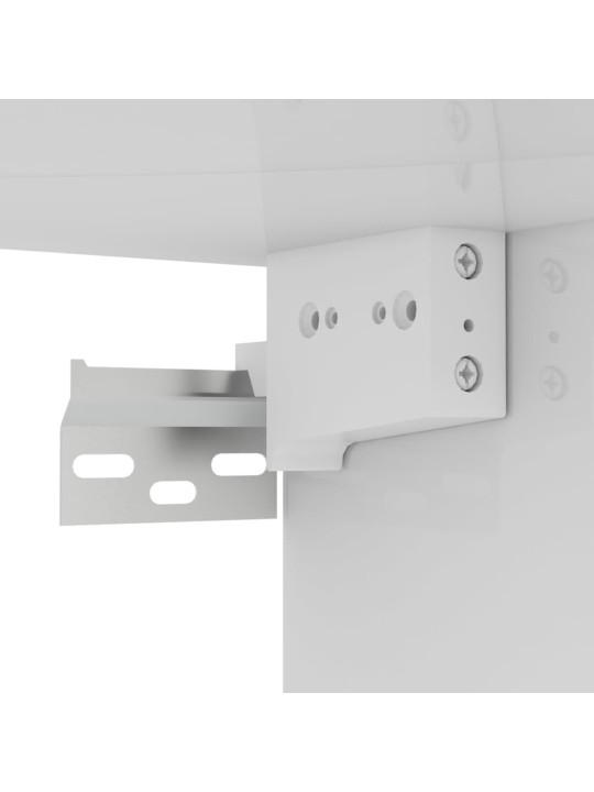 Nástěnná TV skříňka bílá vysoký lesk 102x35x35 cm dřevotříska