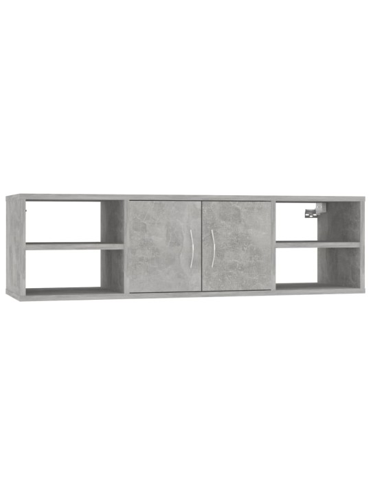 Nástěnná police betonově šedá 102 x 30 x 29 cm dřevotříska