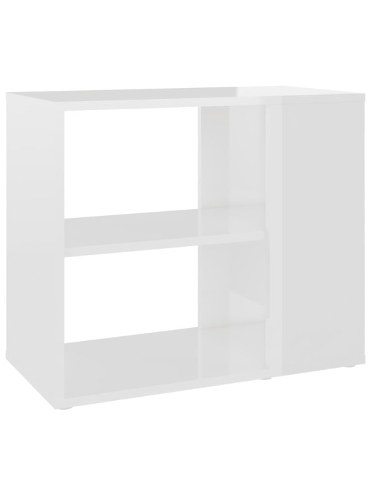 Odkládací skříňka bílá vysoký lesk 60x30x50 cm kompozitní dřevo
