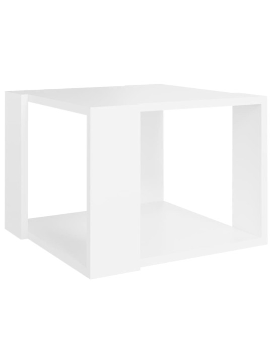 Konferenční stolek bílý 40 x 40 x 30 cm kompozitní dřevo