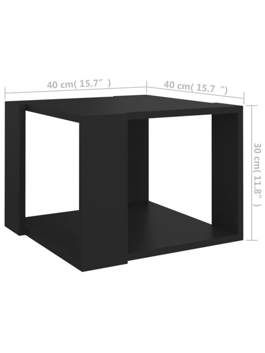 Konferenční stolek černý 40 x 40 x 30 cm kompozitní dřevo