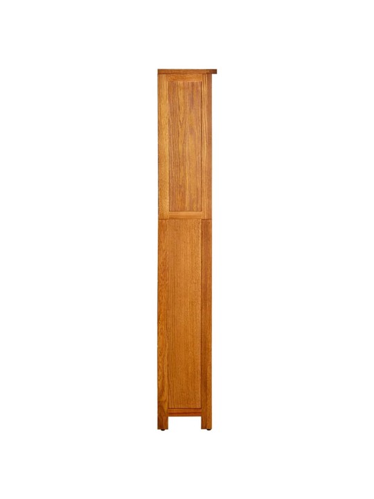Knihovna s 5 policemi 70 x 22 x 140 cm masivní dubové dřevo
