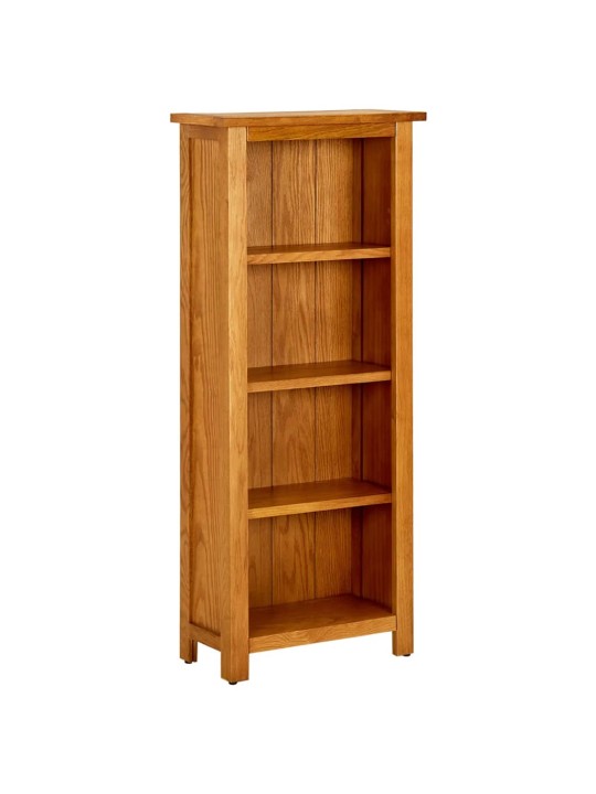 Knihovna se 4 policemi 45 x 22 x 110 cm masivní dubové dřevo