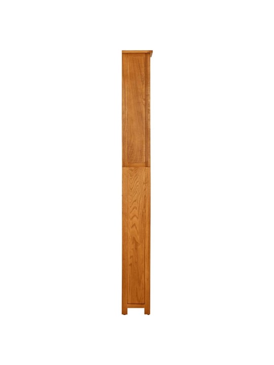 Knihovna se 7 policemi 60x22x200 cm masivní dubové dřevo
