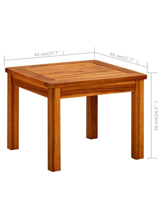 Zahradní konferenční stolek 45 x 45 x 36 cm masivní akácie