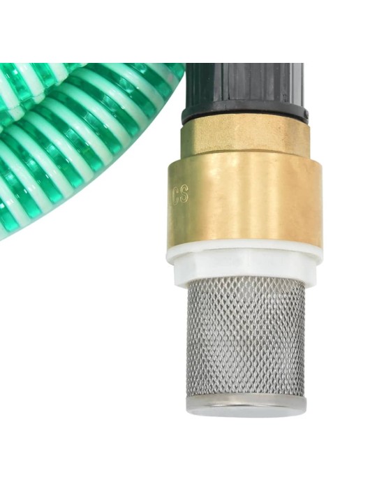 Sací hadice s mosaznými konektory zelená 1,1" 20 m PVC
