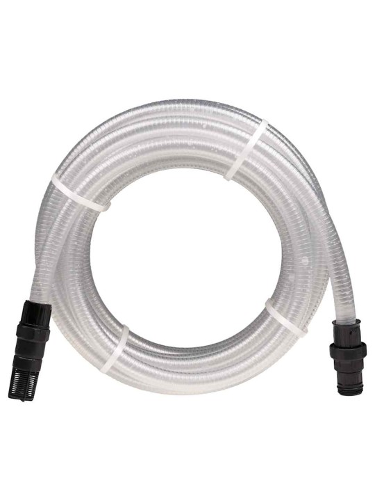 Sací hadice s pvc konektory průhledná 1" 10 m pvc